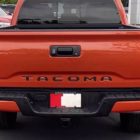 Emblema Toyota Tacoma Batea Cajuela Negro 2016 2022 Mebuscar México