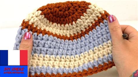 Crocheter Un Bonnet Pour Enfant Diy Pour L Hiver Bonnet Avec Couleurs