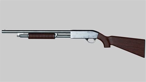 Pump Shotgun 3d Model 8 Blend Dae Fbx Obj Stl Unitypackage