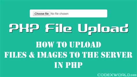 How To Upload File In PHP CodexWorld