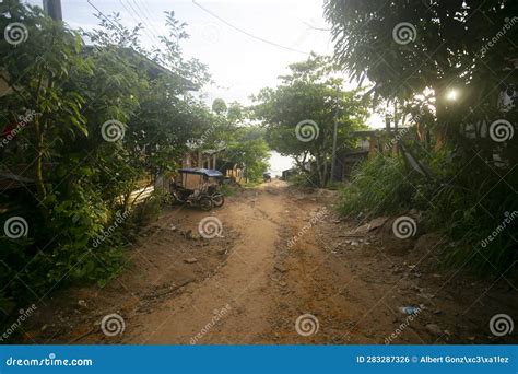 Vistas Al Centro De La Ciudad De Yurimaguas En La Selva Peruana Foto