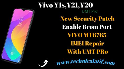 Vivo MT6765 New Security Patch Enter Brom Repair IMEI With UMT Dongle