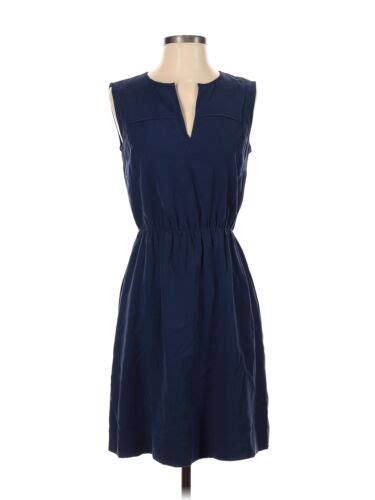 J Crew Factory Store Women Blue Casual Dress Ebay