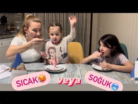 Sıcak VS Soğuk yemek yarışması YouTube