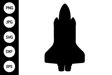 Silhouette Space Shuttle SVG Graphic By MYDIGITALART13 Creative Fabrica