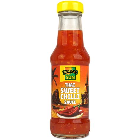 Thai Sweet Chilli Sauce 150ml Bottle Tropical Sun