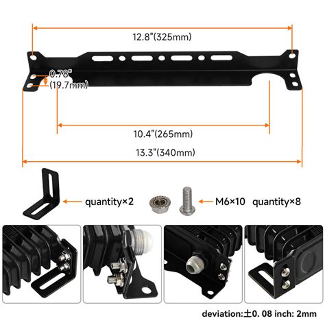 Universal 15 Row AN 10AN Engine Oil Cooler Kit W Oil Filter Adapter