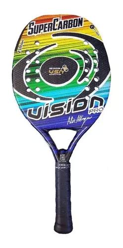 Raquete De Beach Tennis Vision Super Carbon Pro Hexagon Parcelamento