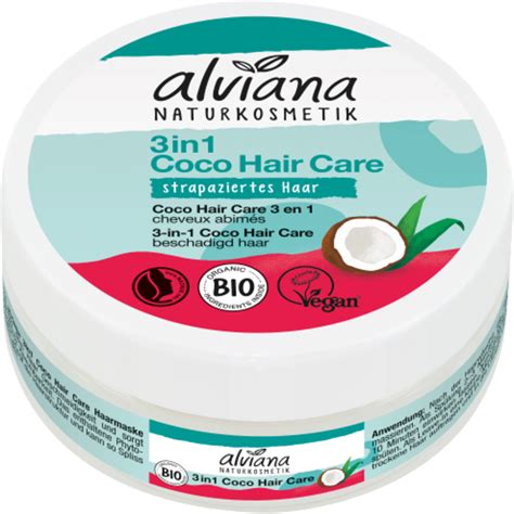 Alviana Naturkosmetik 3u1 Coco Hair Kokosovo Ulje Za Njegu Kose 150