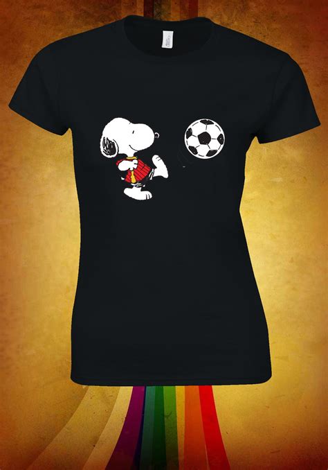 Snoopy Is Playing Football T Shirt T Shirt Etsy