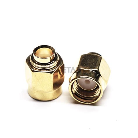 Sma Male Coaxial Solder Cable Type Connector Straight Ohm Metabeeai