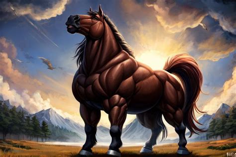 Giant Buff Horse #28 by BuffFeralGiants on DeviantArt