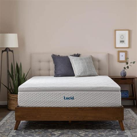 Lucid Comfort Collection 2 In Full Bamboo Charcoal And Gel Memory Foam