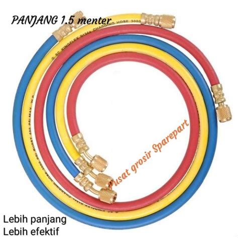 Selang Manifold Panjang Slang Analizer R22 150 Cm Lazada Indonesia