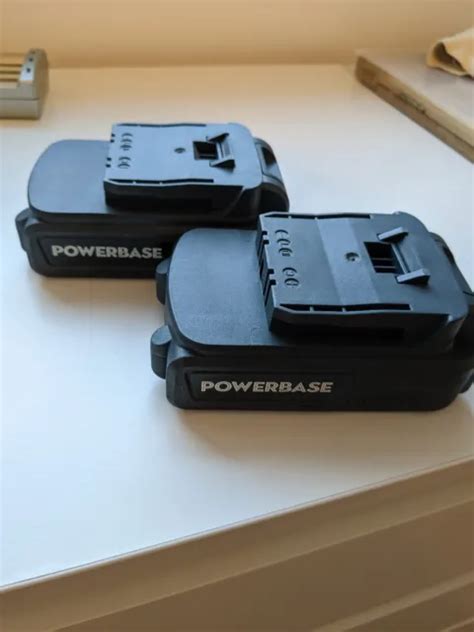 Powerbase 20v 2 5ah Rechargeable Li Ion Battery Pack Bop Sp07 20 Zj Two Packs £39 00 Picclick Uk