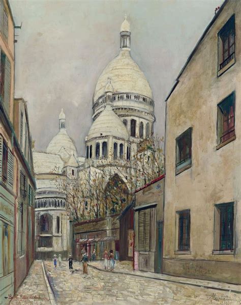 Sacre Coeur De Montmartre And Rue Du Chevalier De La Barre