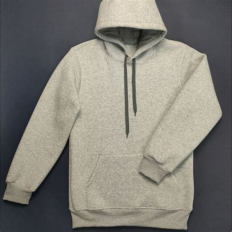 Толстовка с капюшоном "Кенгуру" 3х-нитка серая меланж - цена от 2790 ...