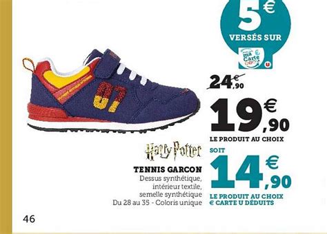 Promo Tennis Gar On Harry Potter Chez Super U Icatalogue Fr