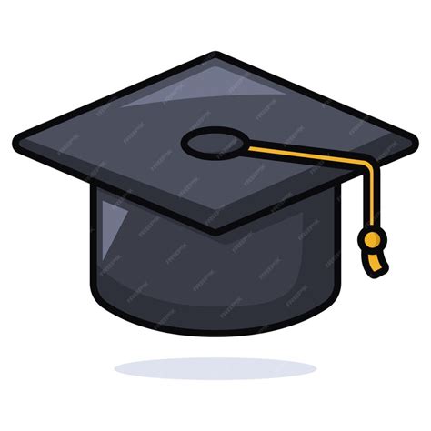 Free Vector | Education grad cap in cartoon style