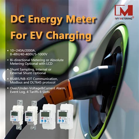 Em V A Rs Modbus Bidirectional Dc Energy Meter For Ev