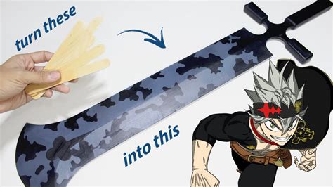 EASY DIY How I Make My Popsicle Demon Destroyer Sword Of Asta WITHOUT