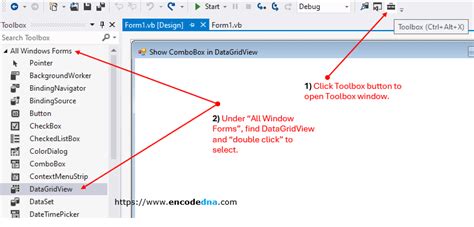 Bind And Show A ComboBox In A DataGridView Cell Using C And Vb Net