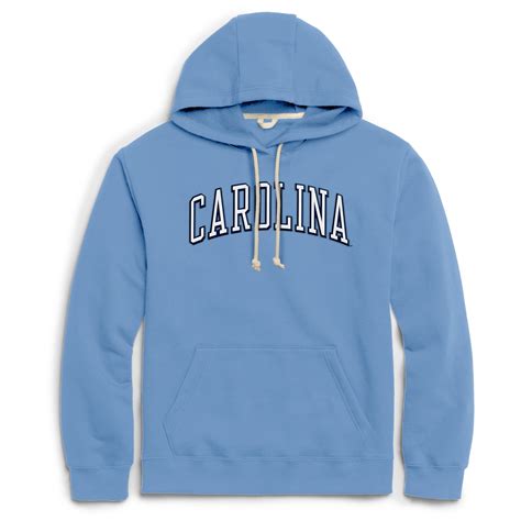 Carolina Blue Unc Embroidered Hoodie Sweatshirt By League Shrunken Head