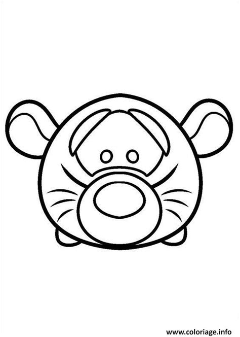 Coloriage Cute Disney Tigger Tsum Tsum Dessin Tsum Tsum à Imprimer