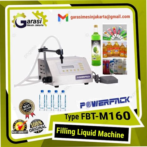 Jual Mesin Pengisi Cairan Liquid Piston Filler Fbt M Powerpack