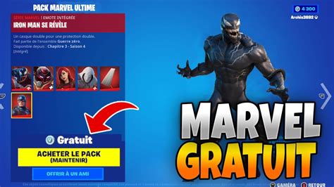 COMMENT AVOIR SKIN ET RECOMPENSES MARVEL GRATUIT Sur FORTNITE CHAPITRE