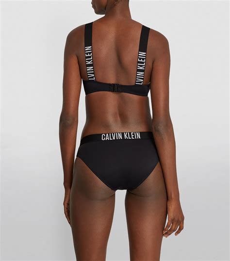 Calvin Klein Intense Power Zip Bikini Bralette Padded Bikinis Swim