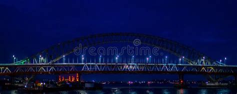 Mahakam Bridge at Night, Ssamarinda Stock Photo - Image of borneo ...