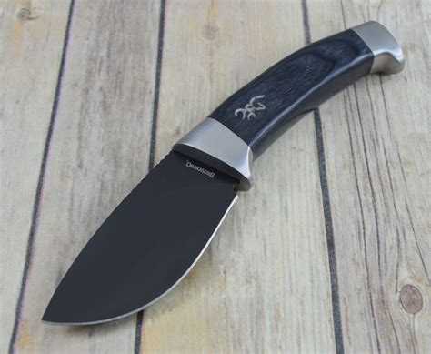 Browning Black Laminate Skinner Fixed Blade Hunting Knife With Sheath