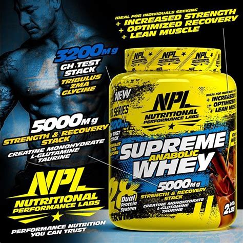 New Introducing Npl’s Supreme Anabolic Whey With Added Super Stacks Npl’s Anabolic