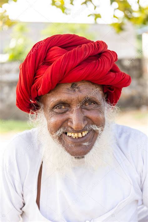 Jawai Rajast N India Septiembre De Retrato De Un Pastor