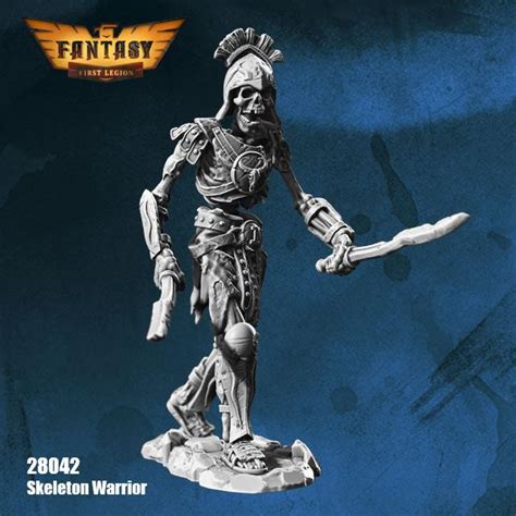 Skeleton Warrior 28mm Resin Kit 28042 Gaming Miniatures Products