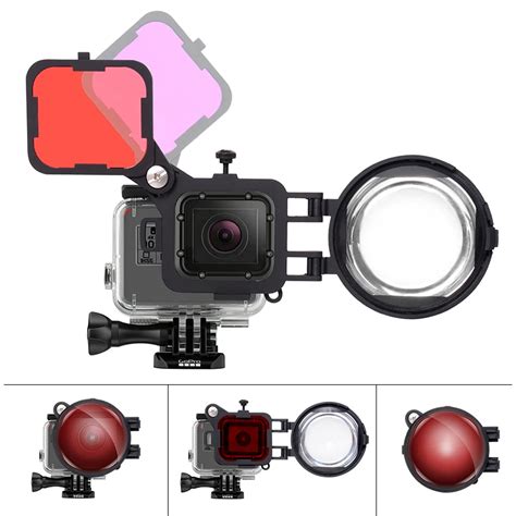 Buy 3in1 Action Camera Dive Filter Set With 16x Macro