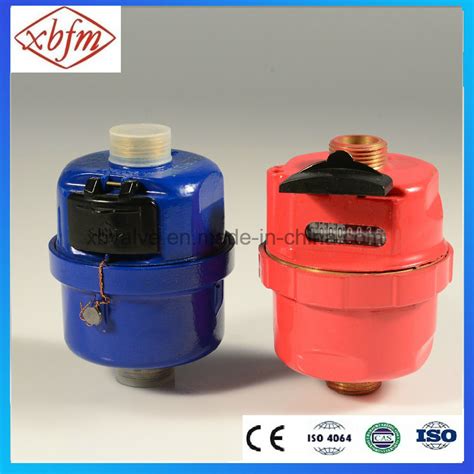 Brass Body Volumetric Red Color Water Meter Lxh China Volumetric