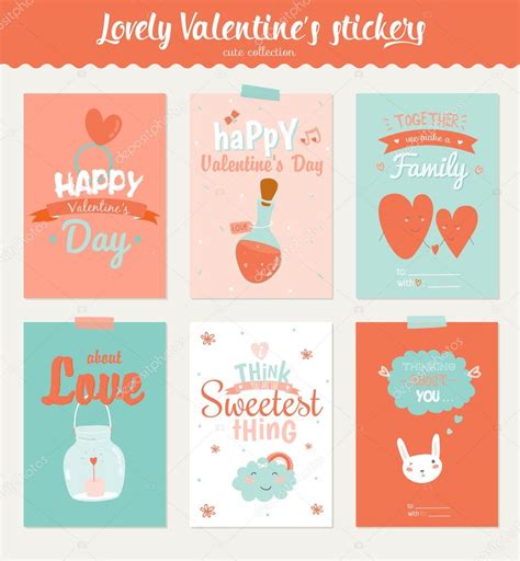 Valentines day gift cards — Stock Vector © one7thlifetime #95623878