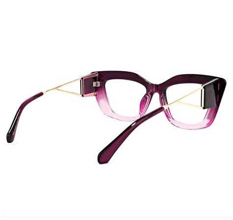 Rectangle Purple Eyeglasses Jollynova