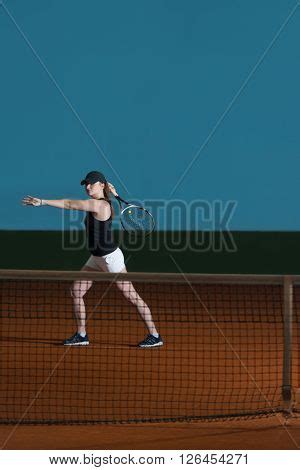 Tennis Player Hitting Image & Photo (Free Trial) | Bigstock