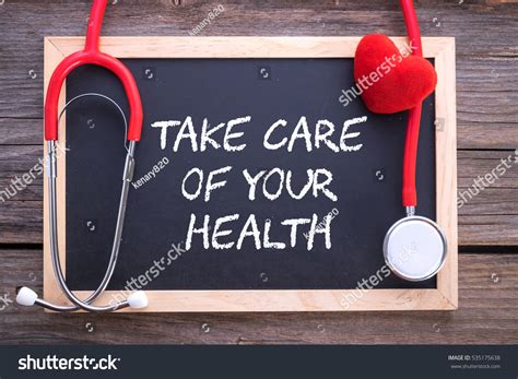 Health Sloganmessage Take Care Your Health库存照片535175638 Shutterstock