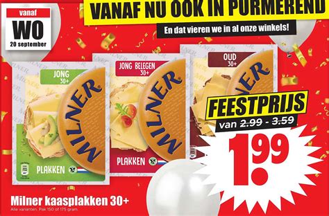 Milner Kaasplakken Aanbieding Bij Dirk Folders Nl