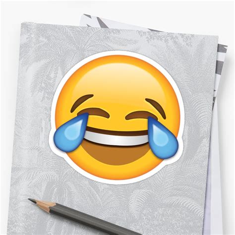 "Laughing Out Loud Emoji" Sticker by Daniel-Hoving | Redbubble