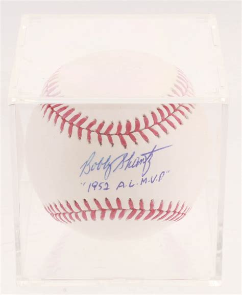 Bobby Shantz Signed Oml Baseball Inscribed A L M V P With