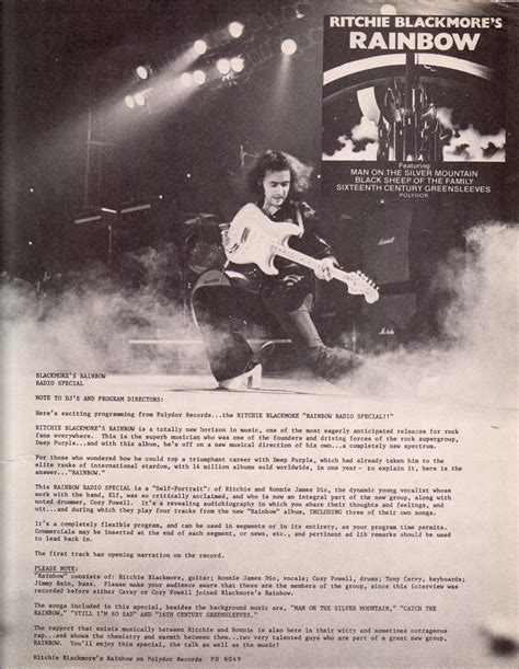 Ronnie James Dio Rainbow 8