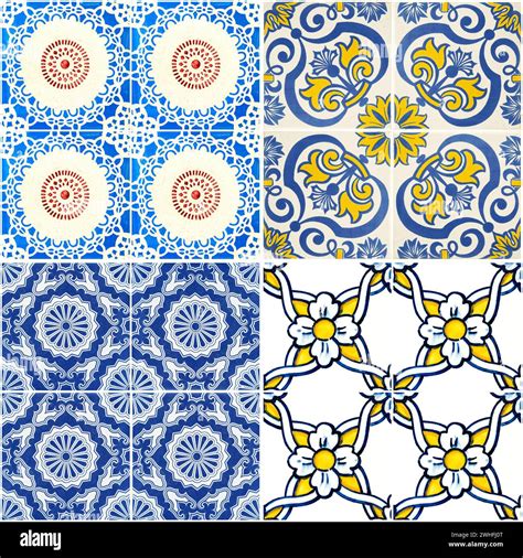 Vintage Ceramic Tiles Stock Photo Alamy