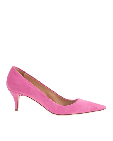 J Crew Dulci Suede Kitten Heels In Pink Lyst