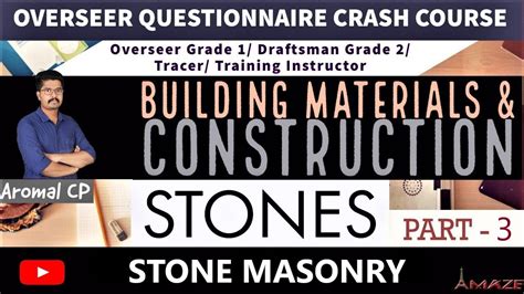 Stone Masonry Bmc Free Overseer Crash Course Kerala Psc Ssc Je