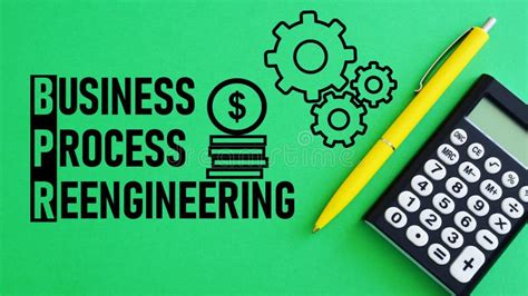 Business Process Reengineering Bpr Is Shown Using The Text Stock Image